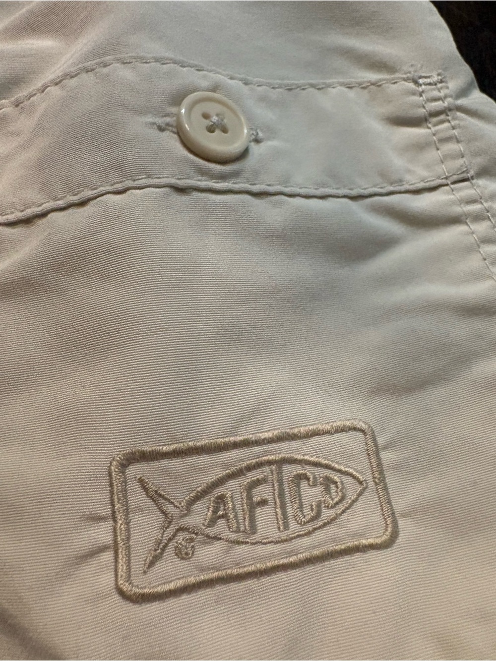 AFTCO Men’s Cargo Khaki Shorts in Light Beige, Size 28 - Picture 2 of 4
